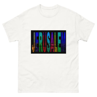 Unisex classic tee israel jerusalem 001