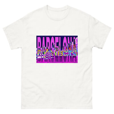 Unisex classic tee world t-shirt spain barcelona 001