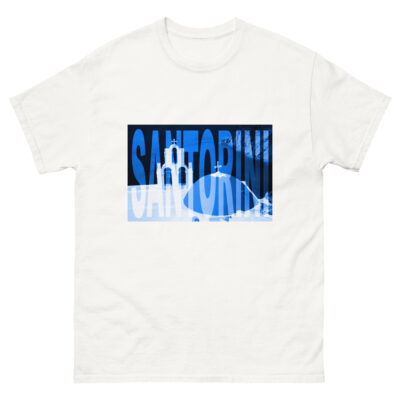 Unisex classic tee world t-shirt greece santorini 001