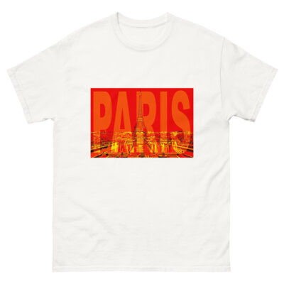 Unisex classic tee world t-shirt France Paris 001
