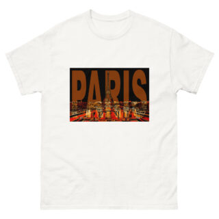 Unisex classic tee world t-shirt France Paris 002