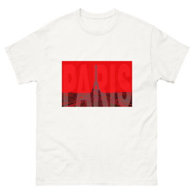 Unisex classic tee world t-shirt France Paris 003