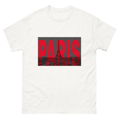 Unisex classic tee world t-shirt France Paris 004