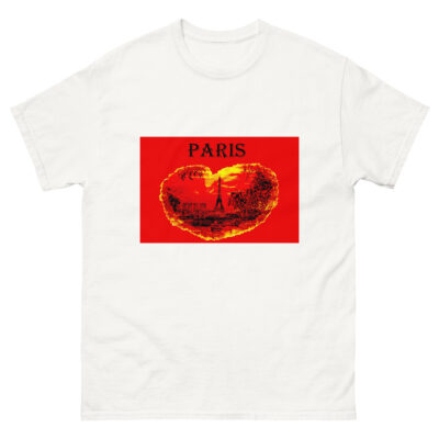 Unisex classic tee world t-shirt France Paris 005