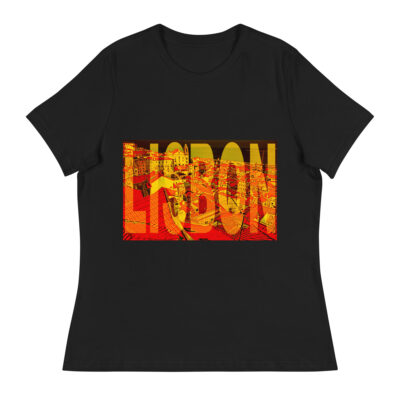 Women's Relaxed T-Shirt world t-shirt Portugal Lisbon 002