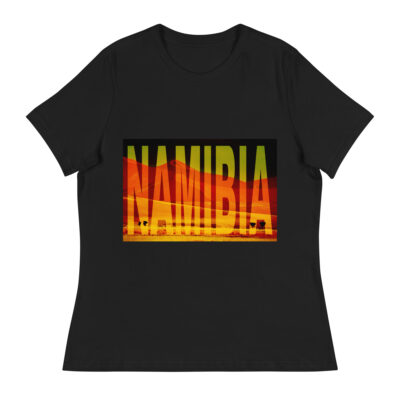 Women's Relaxed T-Shirt world t-shirt Namibia sossusvlei 001