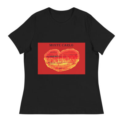 Women's Relaxed T-Shirt world t-shirt Monaco monte Carlo 001