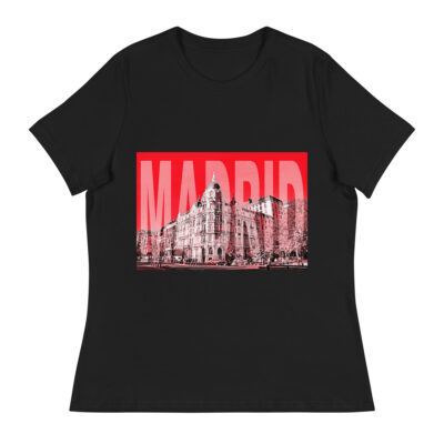 Women's Relaxed T-Shirt world t-shirt Spain Madrid 001