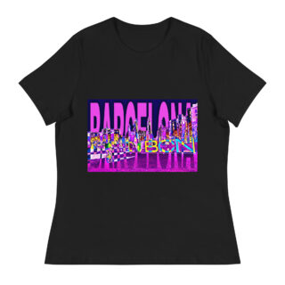 Women's Relaxed T-Shirt world t-shirt Spain Barcelona 001