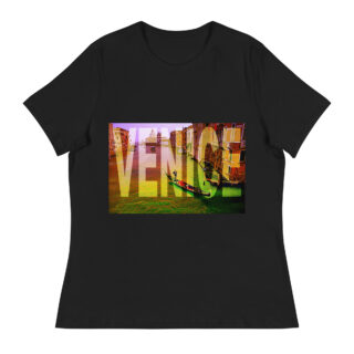 Women's Relaxed T-Shirt world t-shirt Italy Venice 005