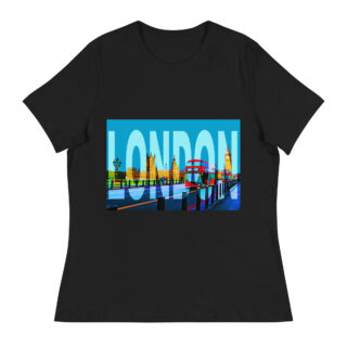 Women's Relaxed T-Shirt world t-shirt England London 003