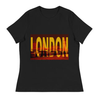 Women's Relaxed T-Shirt world t-shirt England London 002