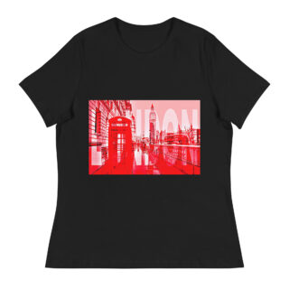 Women's Relaxed T-Shirt world t-shirt England London 001