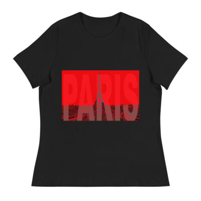 Women's Relaxed T-Shirt world t-shirt France Paris 004