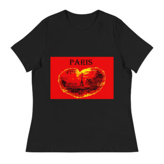 Women's Relaxed T-Shirt world t-shirt France Paris 002