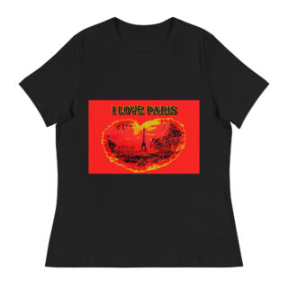 Women's Relaxed T-Shirt world t-shirt France Paris 001