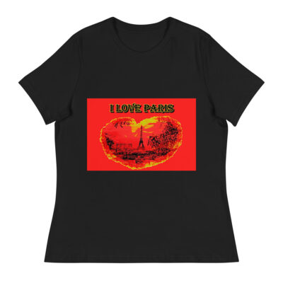 Women's Relaxed T-Shirt world t-shirt France Paris 001