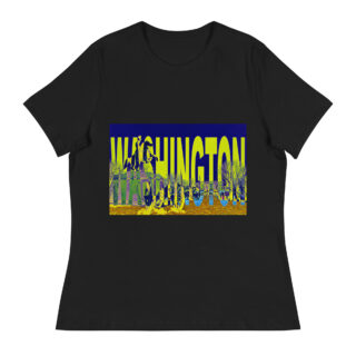 Women's Relaxed T-Shirt world t-shirt USA Washington 001