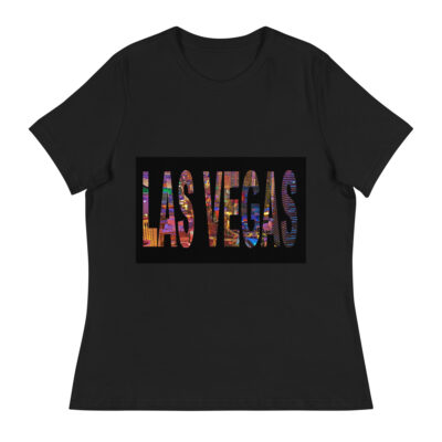 Women's Relaxed T-Shirt world t-shirt USA las Vegas 001