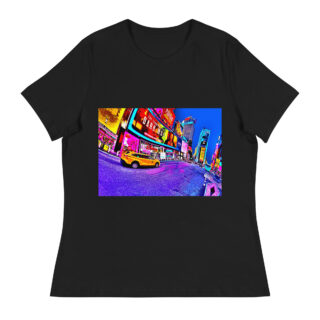 Women's Relaxed T-Shirt world t-shirt USA the dark wolf new York 001