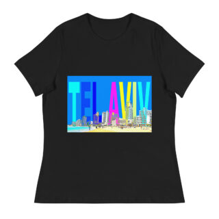 Women's Relaxed T-Shirt Israel tel aviv 001