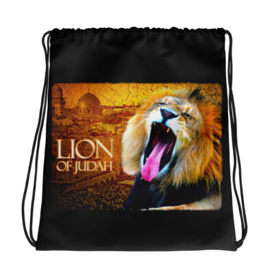 Drawstring bag lion of Judah Israel 001