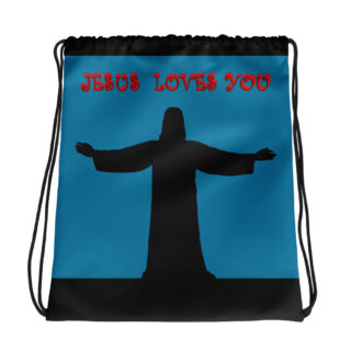 Drawstring bag JESUS LOVES YOU 002