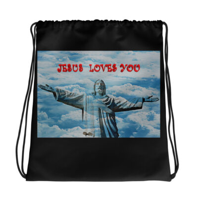 Drawstring bag JESUS LOVES YOU 003