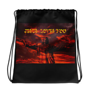 Drawstring bag JESUS LOVES YOU 004