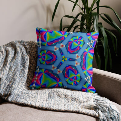 Premium Pillow bold and beautiful 22″×22″ 020