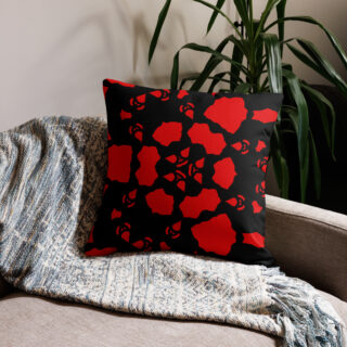 Premium Pillow bold and beautiful 22″×22″ 011