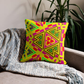 Premium Pillow bold and beautiful 22″×22″ 028