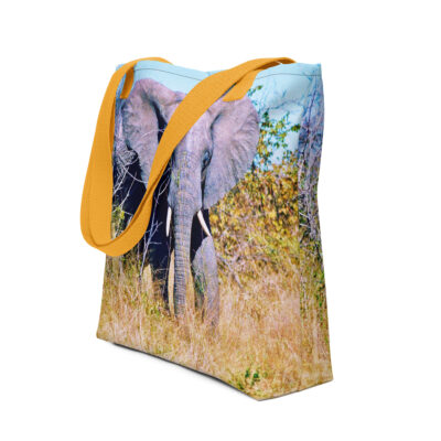all-over-print-tote-bag-yellow-15x15-front-69e29337ccd34.jpg Tote bag Elephant 001