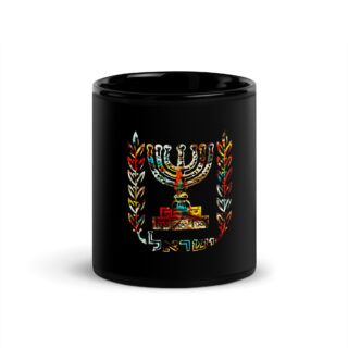Black Glossy Mug Israel 006