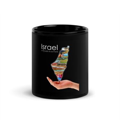 Black Glossy Mug Israel 007