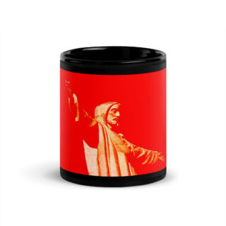 Black Glossy Mug JESUS 002