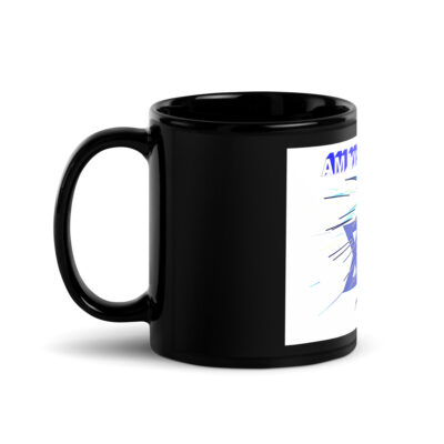Black Glossy Mug Am Yisrael chai Israel 007