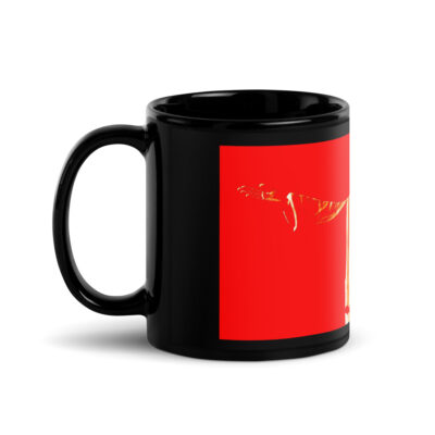 Black Glossy Mug JESUS 001