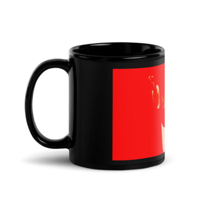 Black Glossy Mug JESUS 002