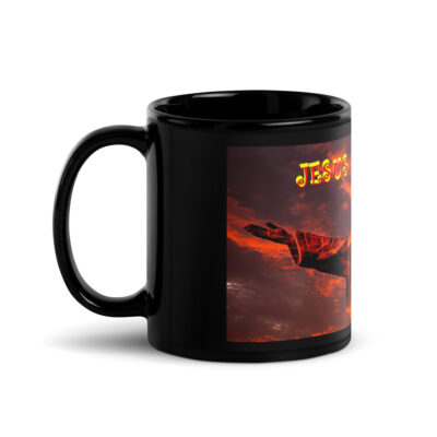 Black Glossy Mug JESUS LOVES YOU 001