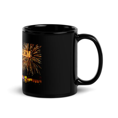 Black Glossy Mug Jerusalem Israel 003