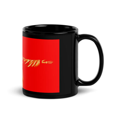 Black Glossy Mug JESUS 001