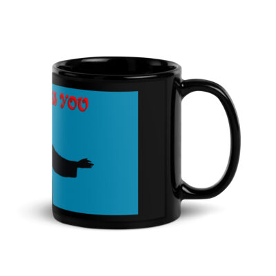 Black Glossy Mug JESUS LOVES YOU 003
