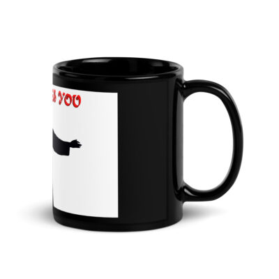 Black Glossy Mug JESUS LOVES YOU 004