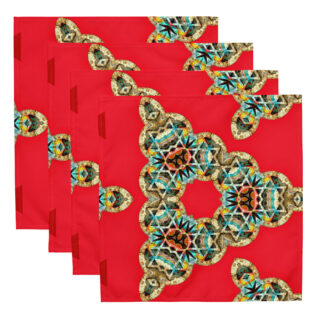 Cloth napkin set Israel 014