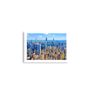 Poster print us new York city Manhattan Skyline 027x A2 (42×59.4 cm)