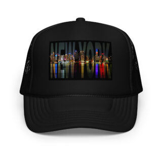 Foam trucker hat world travel usa new york 001