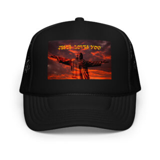 Foam trucker hat JESUS LOVES YOU 002