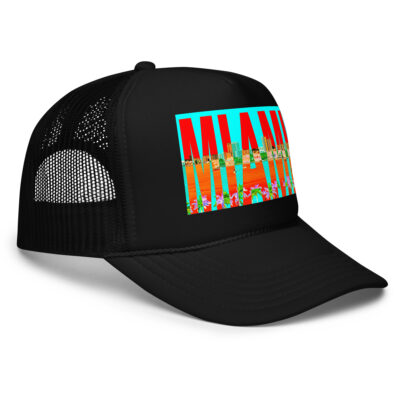 Foam trucker hat world travel usa miami florida 001