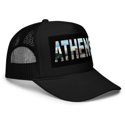 Foam trucker hat world travel greece Athens 001